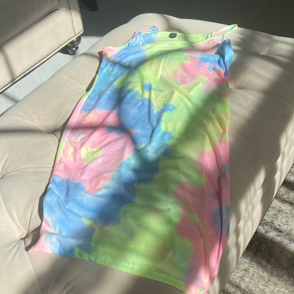 SHEIN Neon Lime Tank Dress
